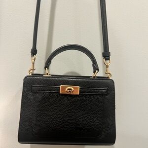 Coach Black Mini Lane Leather Handbag